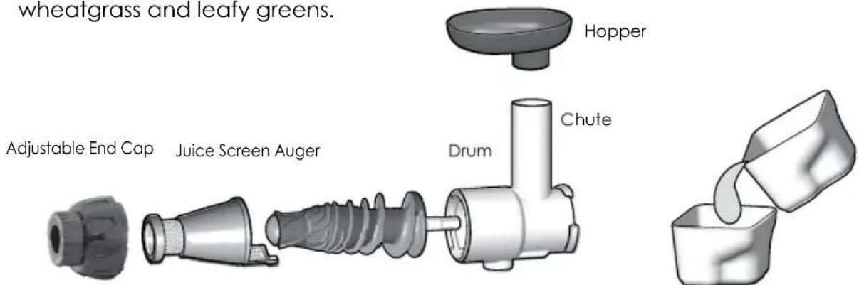OMEGA MM900HDS - Juicing Screen | Adjustable End Cap - 1