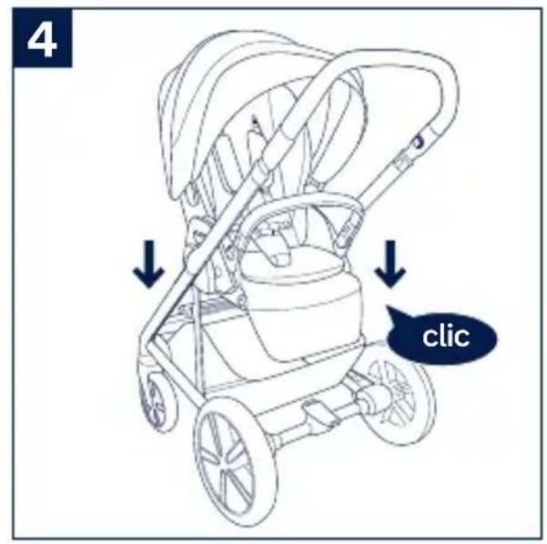 Nuna Poussette - Inversion du siège - 2