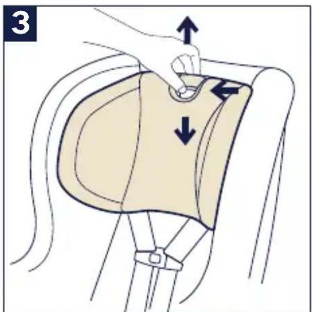 Nuna RAVA - Head Support Adjustment - 3