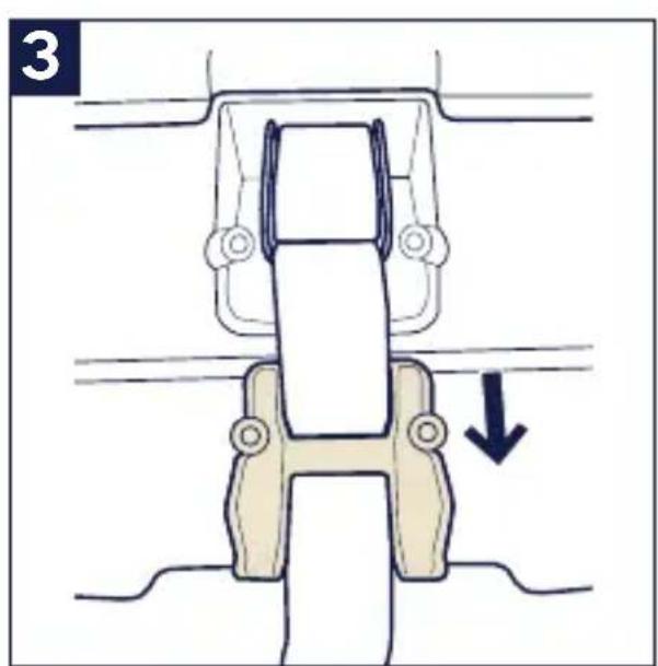Nuna RAVA - To Access Harness Adjuster - 3