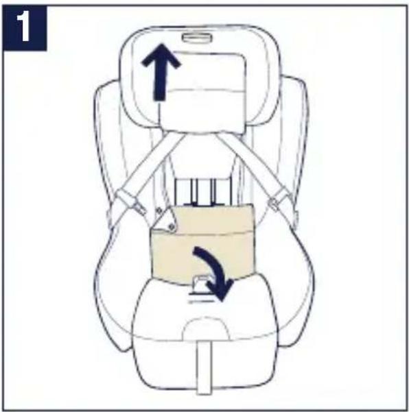 Nuna RAVA - To Access Harness Adjuster - 1
