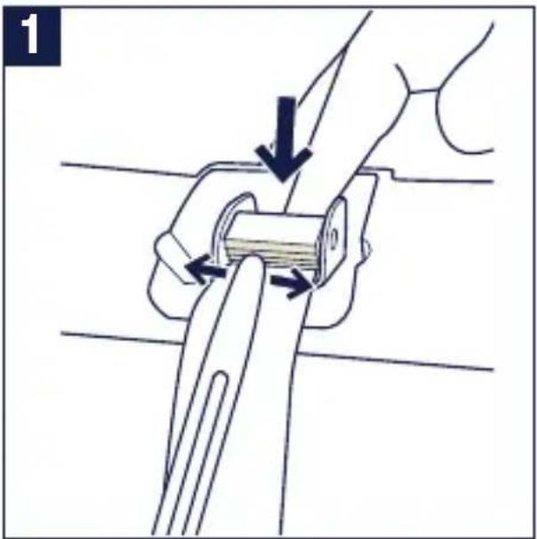 Nuna RAVA - Reassemble Harness Adjuster - 1