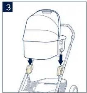 Nuna Nacelle - Removing Bassinet from the MIXX series Stroller in the Carry Cot Mode - 3