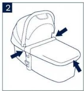 Nuna Nacelle - Removing Bassinet from the MIXX series Stroller in the Carry Cot Mode - 2