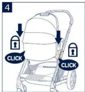 Nuna Nacelle - Removing Bassinet from the MIXX series Stroller in the Carry Cot Mode - 4