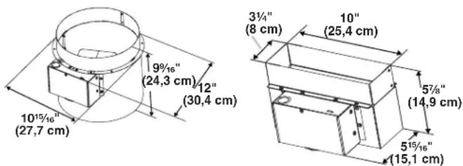KITCHENAID W10446915 - Conduit du commutateur de début d'air de compensation (installé sur la hotte) - 2