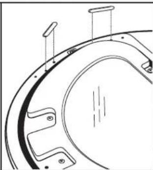 WHIRLPOOL W10277499 - Retirer les cache-trous de vis - 2