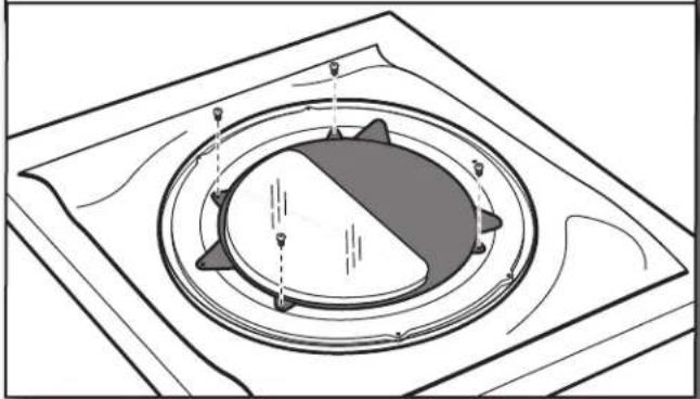 WHIRLPOOL W10277499 - Oter les vis du panneau gris - 1