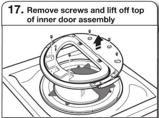 WHIRLPOOL W10277499 - ROUND DOOR REVERSAL INSTRUCTIONS - 2