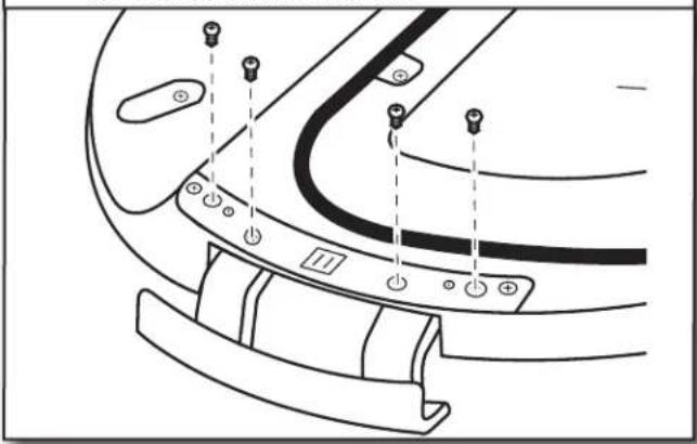 WHIRLPOOL W10277499 - Placer la churnière de l'autre côté et réinstaller les vis - 1