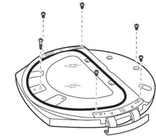 WHIRLPOOL W10277499 - Remove screws from door - 1