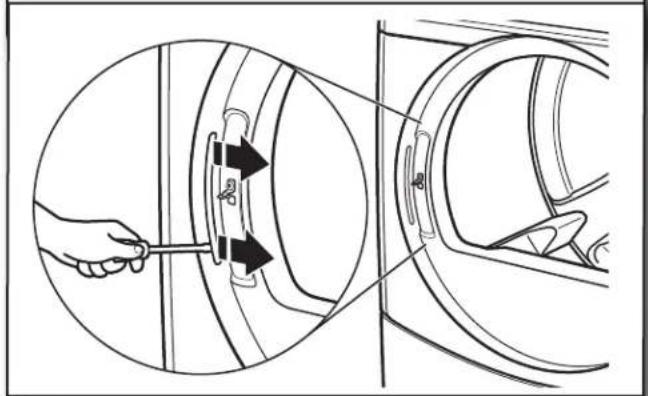 WHIRLPOOL W10277499 - Remove hinge hole cover - 1