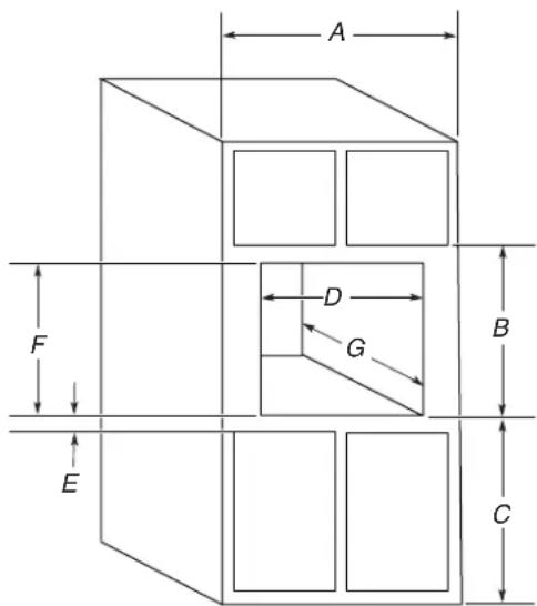 MAYTAG W10469901 - Dimensions du placard - 1