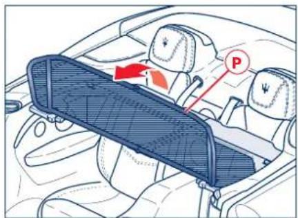 Maserati GranCabrio (2014) - Démontage windstop: - 2
