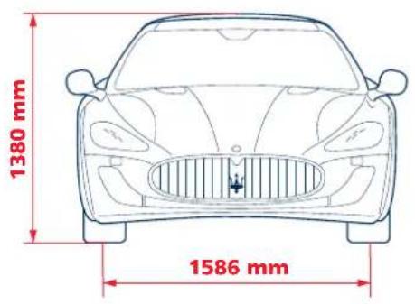 Maserati GranCabrio (2014) - Dimensions - 2