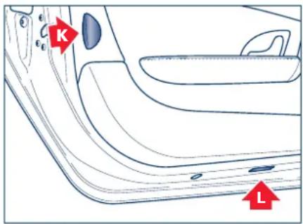 Maserati GranCabrio (2014) - Lumière de courtoisie au dessous de la porte - 2