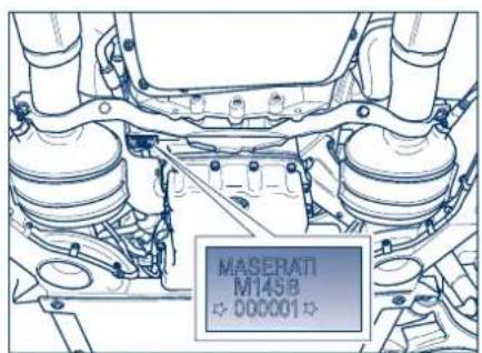 Maserati GranCabrio (2014) - Plaque signalétique de la peinture - 2