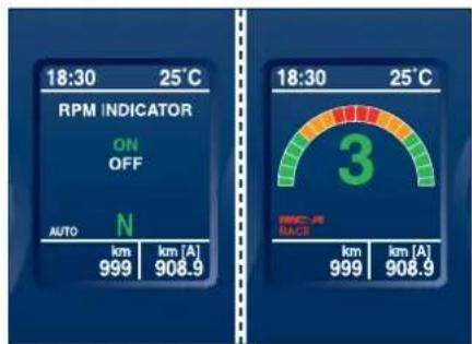 Maserati GranCabrio (2014) - Page d'écran RPM Indicator - 3