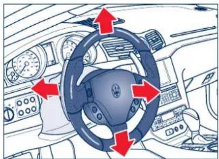 Maserati GranCabrio (2014) - Réglage électrique du volant (sur demande, cette fonction est comprise dans le Comfort Pack) - 3