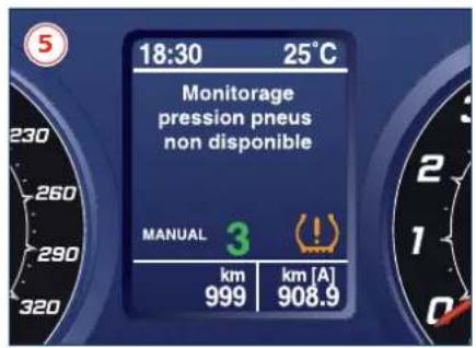 Maserati GranCabrio (2014) - Panne du système de monitoring de la pression des pneus - 1