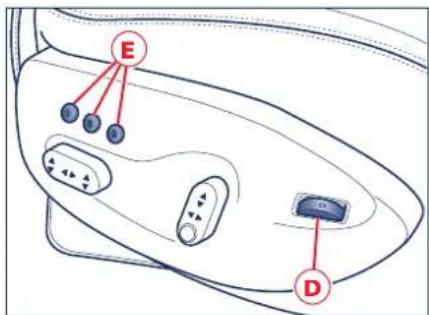 Maserati GranCabrio Sport (2013) - Mémorisation des positions du siège et des rétroviseurs extérieurs - 1