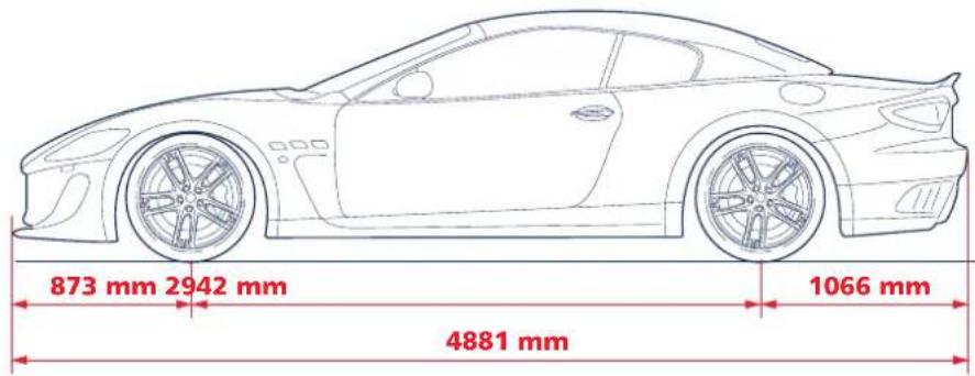 Maserati GranCabrio Sport (2013) - Dimensions - 1