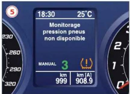 Maserati GranCabrio Sport (2013) - Panne du système de monitorage de la pression des pneus - 1