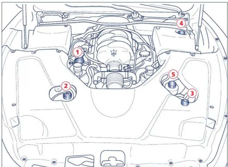 Maserati GranCabrio Sport (2013) - Contrôle des niveaux - 1