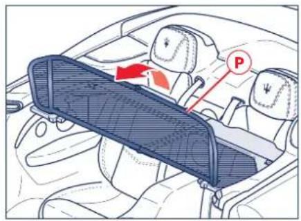 Maserati GranCabrio Sport (2013) - Démontage windstop: - 2
