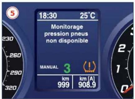 Maserati GranCabrio Sport (2015) - Panne du système de monitorage de la pression des pneus - 1