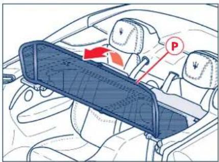 Maserati GranCabrio Sport (2015) - Démontage windstop: - 2