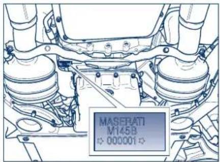 Maserati GranCabrio Sport (2015) - Plaque signalétique de la peinture - 2