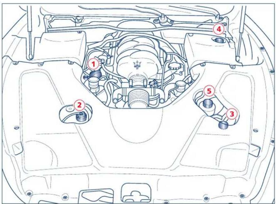 Maserati GranCabrio Sport (2015) - Contrôle des niveaux - 1