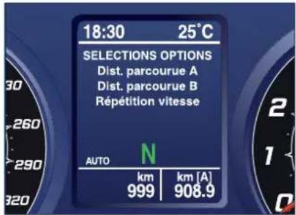Maserati GranCabrio Sport (2015) - Page d'écran calibrage TPMS - 1