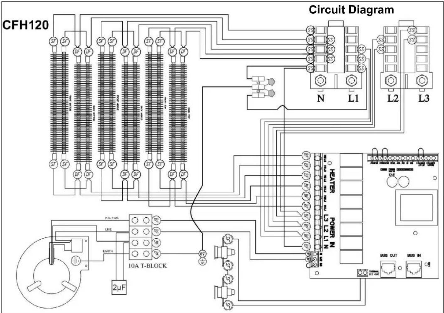 DIMPLEX CFH60 - CFH60, CFH90 & CFH120 Electronic Wall Mounted Fan Heater - 17