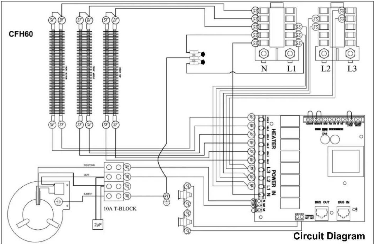 DIMPLEX CFH60 - CFH60, CFH90 & CFH120 Electronic Wall Mounted Fan Heater - 15