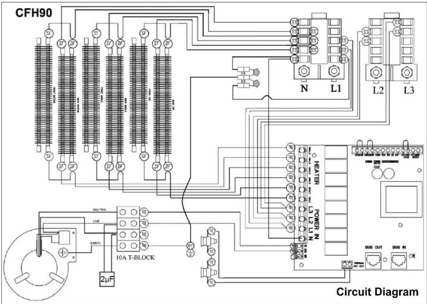 DIMPLEX CFH60 - CFH60, CFH90 & CFH120 Electronic Wall Mounted Fan Heater - 16