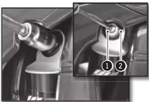 Sherco 250 SEF (2020) - ADJUSTING THE REAR SHOCK HIGH-SPEED COMPRESSION SETTING - 1