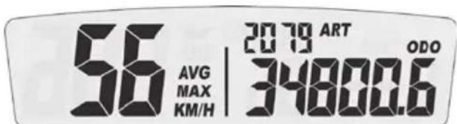 56 AVG MAX KM/H 2079 ART 34800.6 ODO