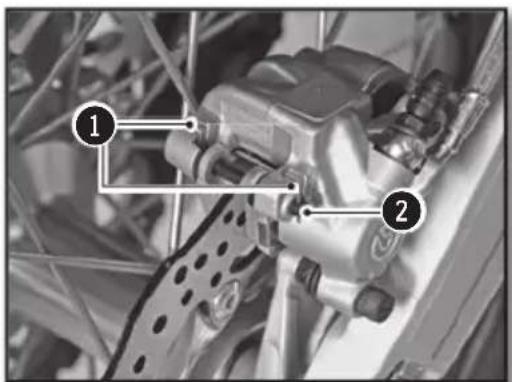 Technical diagram of a mechanical assembly with numbered annotations pointing to components