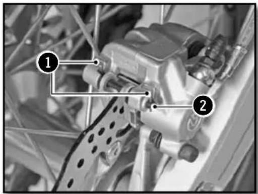 Sherco 450 SEFR (2019) - REMOVING THE FRONT AND REAR BRAKE PADS - 1
