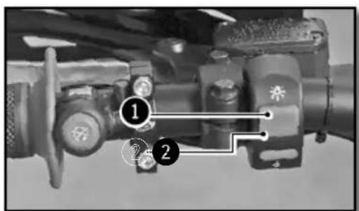 Technical diagram of a mechanical assembly with numbered components and labeled parts