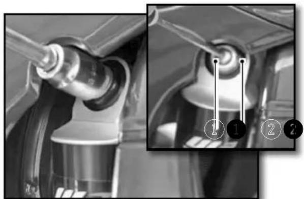 Sherco 450 SEF (2021) - ADJUSTING THE REAR SHOCK HIGH-SPEED COMPRESSION SETTING - 1
