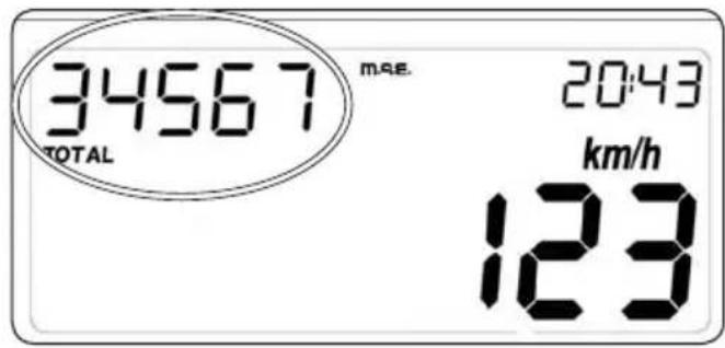 34567 TOTAL msec 20:43 km/h 123