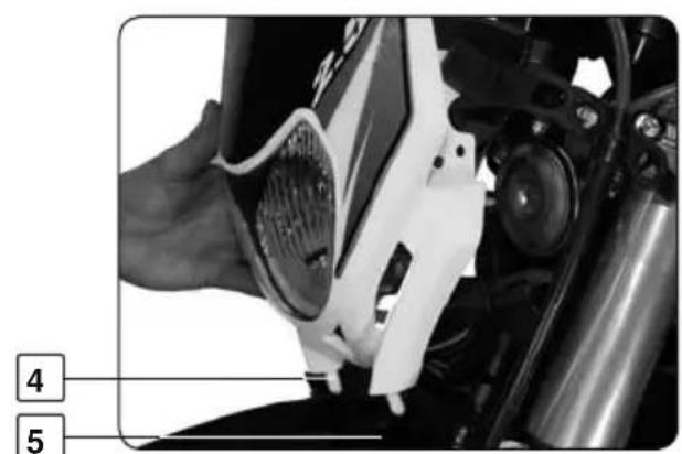 Sherco SE2.5iF (2009) - Cambio de una lámpara de faro o de luz de posición - 3