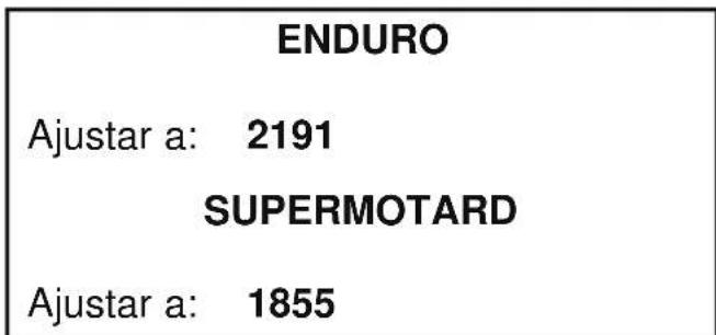 Sherco SE2.5iF (2009) - Función contagador con decrementio Cuenta inversa - 4