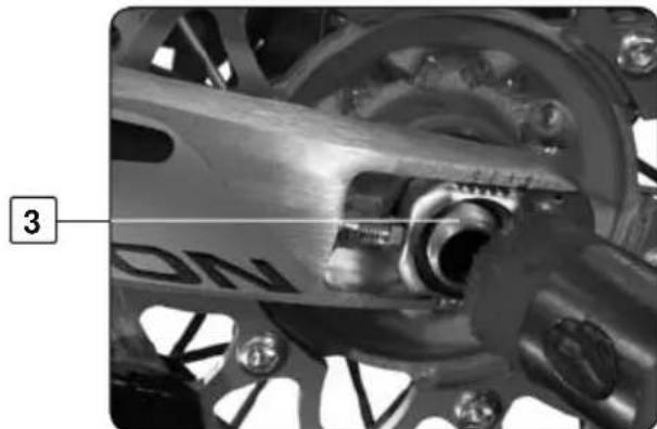 Sherco SE2.5iF (2009) - To remove the rear wheel - 1