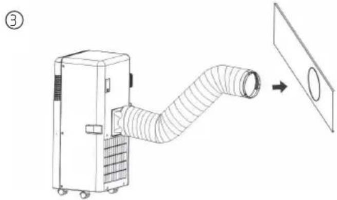 BEKO BP209C - B) Installation du kit de fenêtre - 4