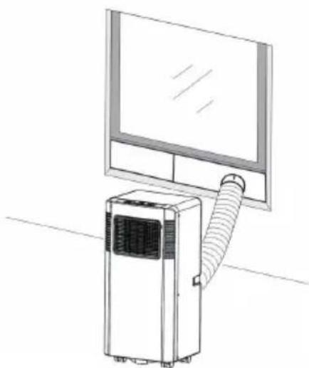 BEKO BP209C - B) Installation du kit de fenêtre - 5