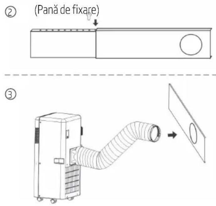 BEKO BP209C - B) Instalarea kitului pentru fereastră - 3